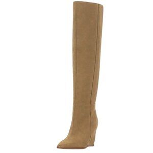 NEW Vince Camuto Tiasie Over the Knee Boots Womens 8 Brown Suede Contemporary